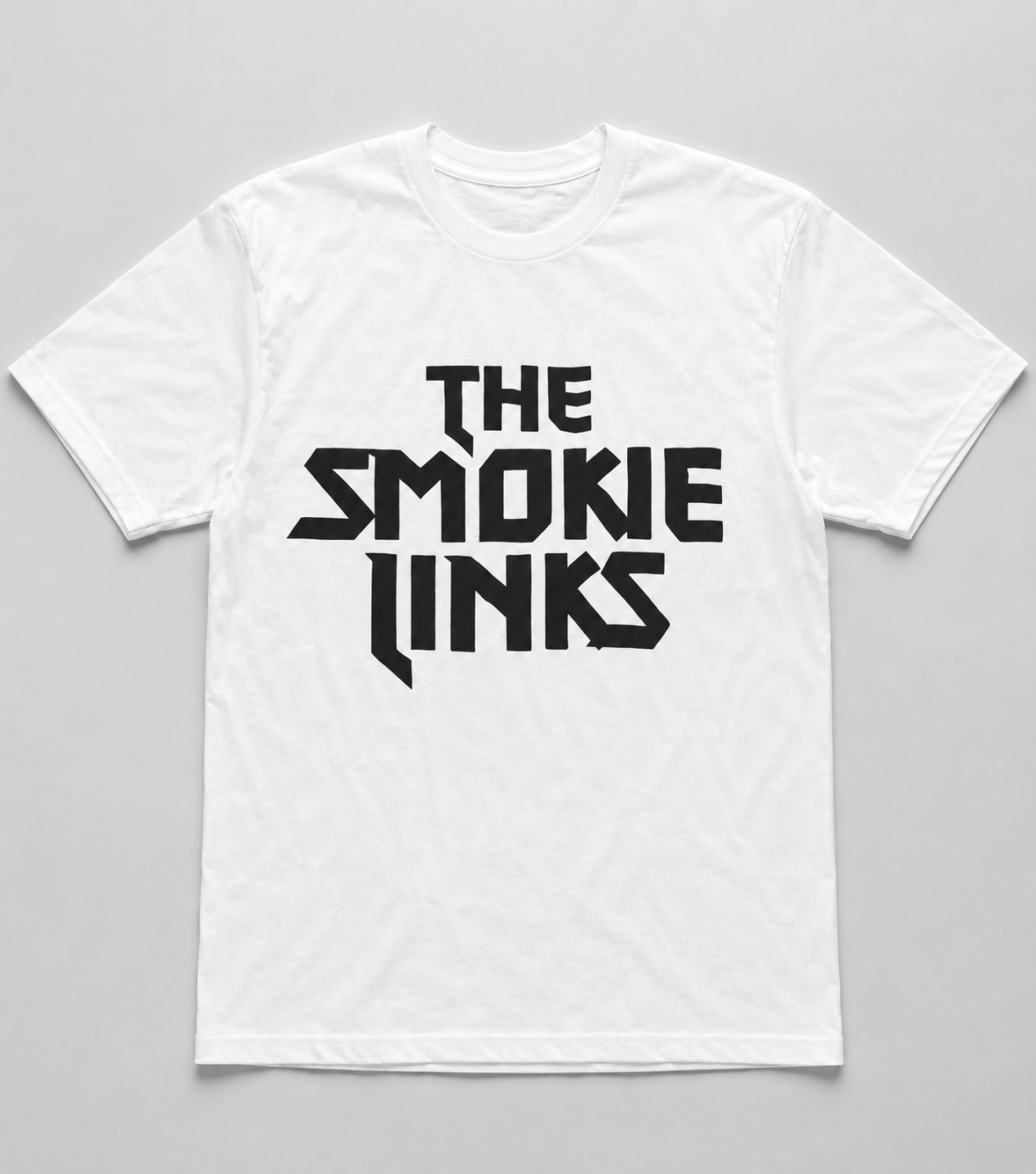 White The Smokie Links logo T-shirt